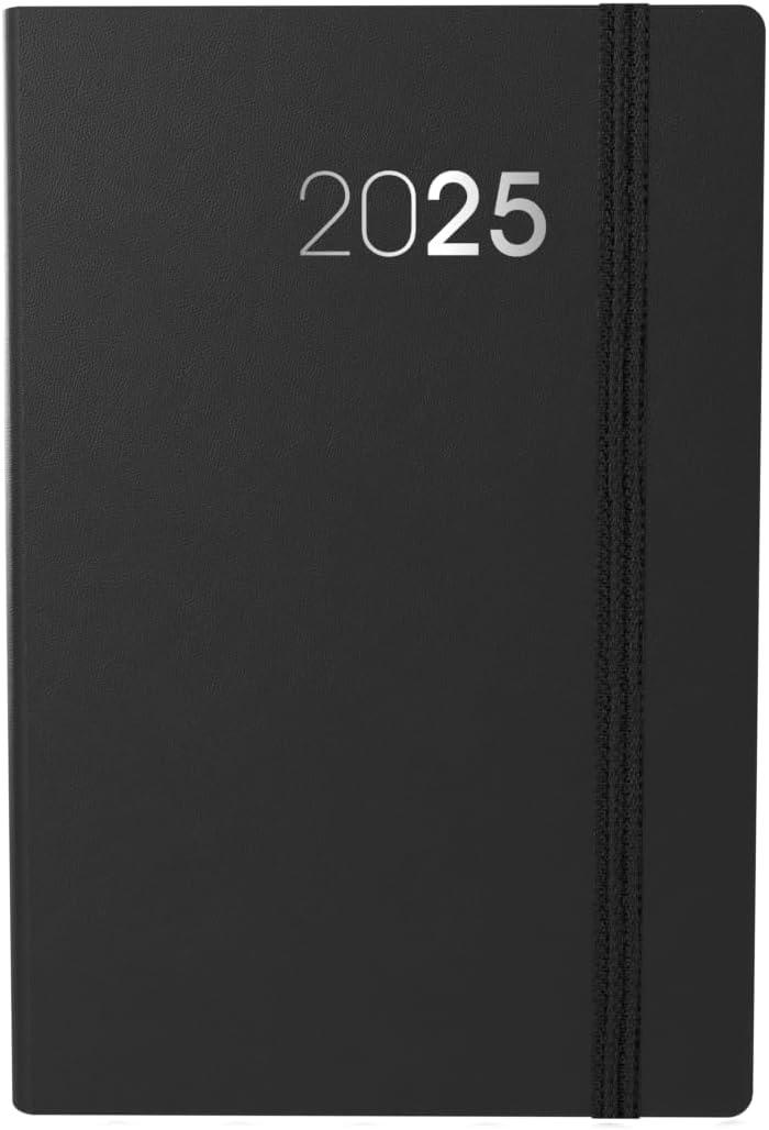 image:imageCollins Legacy 2025 Planner A4 Day To Page Diary with Appointments Black CL419925 Professional Daily Planner with Soft Touch CoverBlack