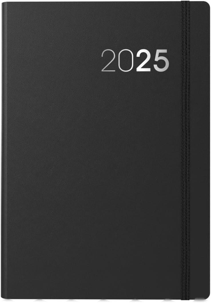 image:imageCollins Legacy 2025 Planner A4 Day To Page Diary with Appointments Black CL419925 Professional Daily Planner with Soft Touch CoverBlack