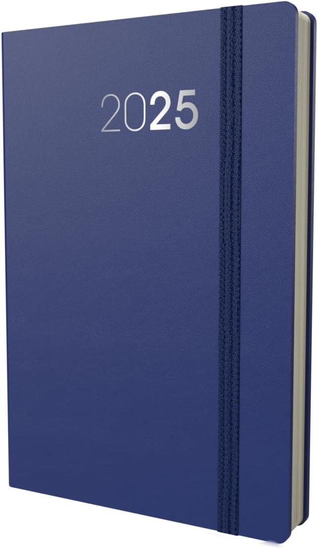 image:imageCollins Legacy 2025 Planner A4 Day To Page Diary with Appointments Black CL419925 Professional Daily Planner with Soft Touch CoverBlue