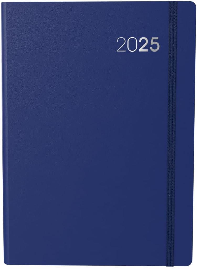 image:imageCollins Legacy 2025 Planner A4 Day To Page Diary with Appointments Black CL419925 Professional Daily Planner with Soft Touch CoverBlue