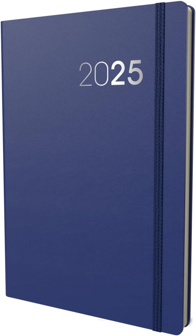 image:imageCollins Legacy 2025 Planner A4 Day To Page Diary with Appointments Black CL419925 Professional Daily Planner with Soft Touch CoverBlue