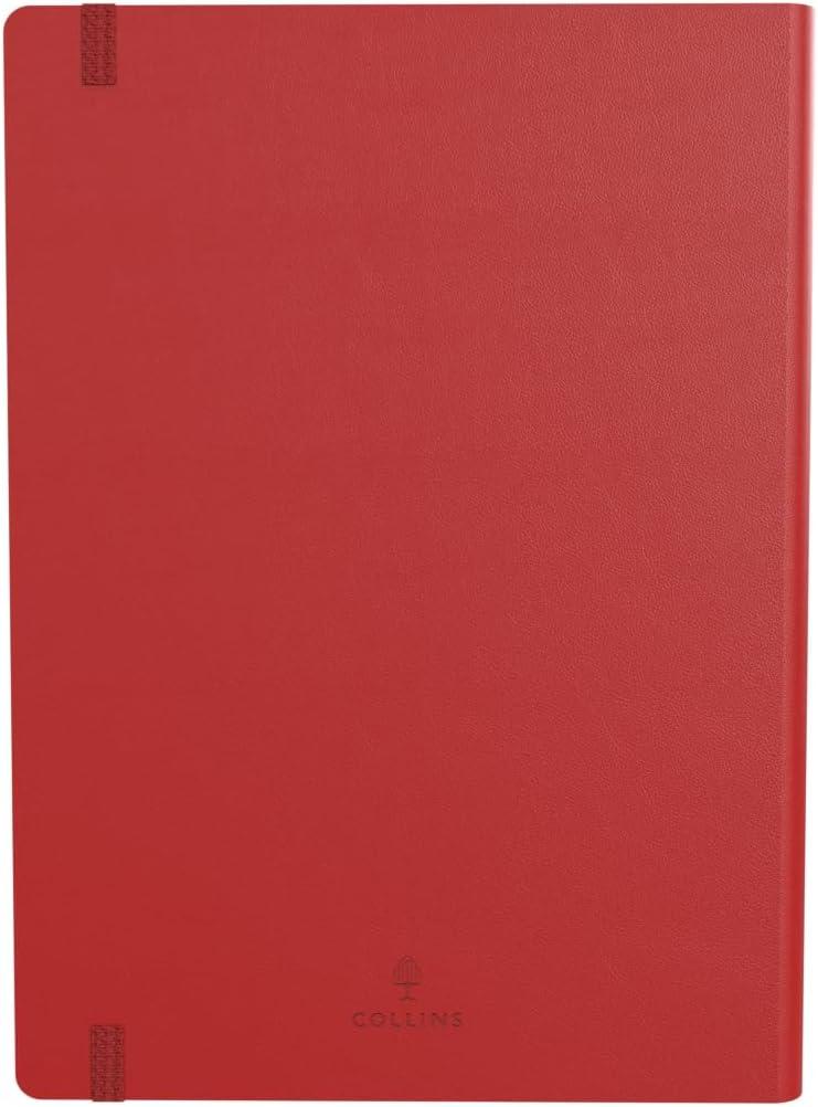 image:imageCollins Legacy 2025 Planner A4 Day To Page Diary with Appointments Black CL419925 Professional Daily Planner with Soft Touch CoverRed
