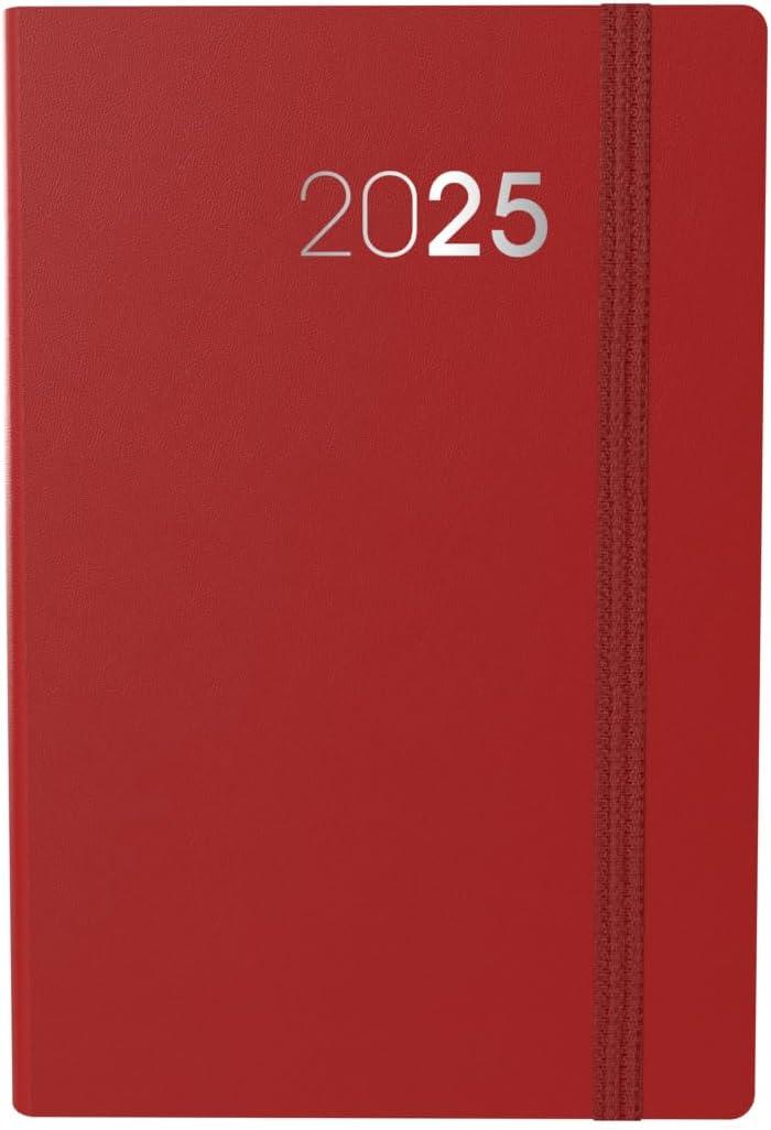 image:imageCollins Legacy 2025 Planner A4 Day To Page Diary with Appointments Black CL419925 Professional Daily Planner with Soft Touch CoverRed