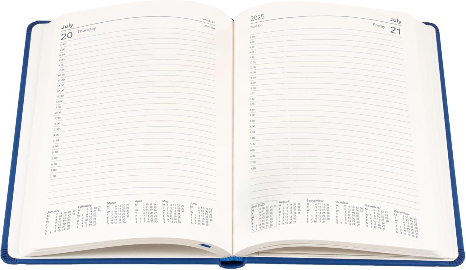 image:imageCollins Legacy 2025 Planner A4 Day To Page Diary with Appointments Black CL419925 Professional Daily Planner with Soft Touch CoverRed