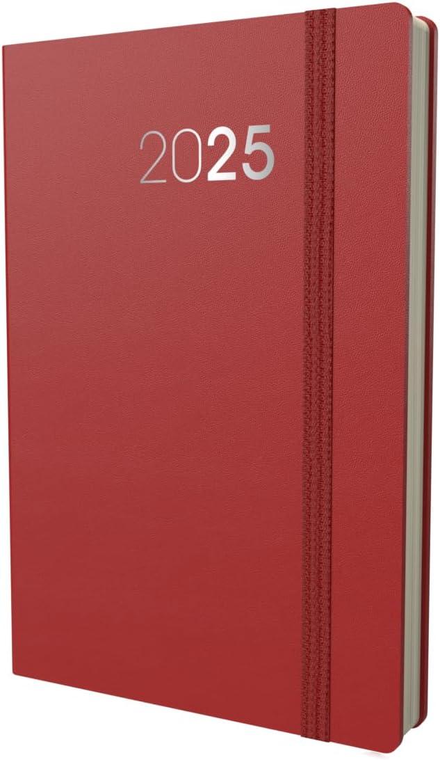 image:imageCollins Legacy 2025 Planner A4 Day To Page Diary with Appointments Black CL419925 Professional Daily Planner with Soft Touch CoverRed