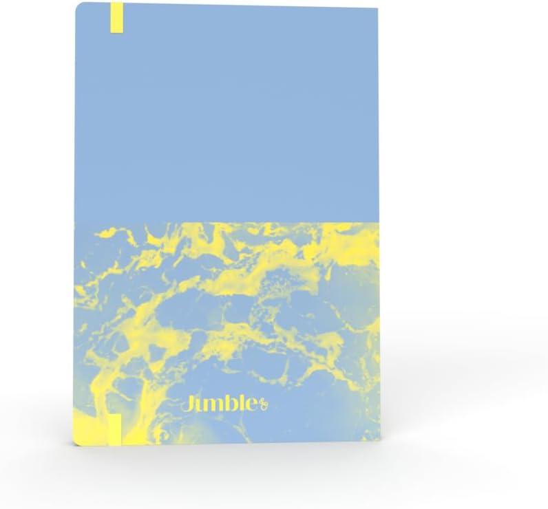 image:imageJumble amp Co Chaos amp Control A5 Ruled Notebook Organisation amp Inspiration 100 Recycled Paper PurplePinkBlue Yellow