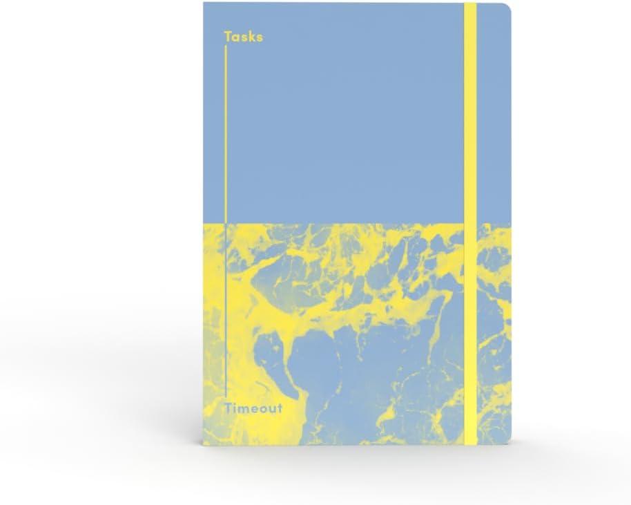 image:imageJumble amp Co Chaos amp Control A5 Ruled Notebook Organisation amp Inspiration 100 Recycled Paper PurplePinkBlue Yellow