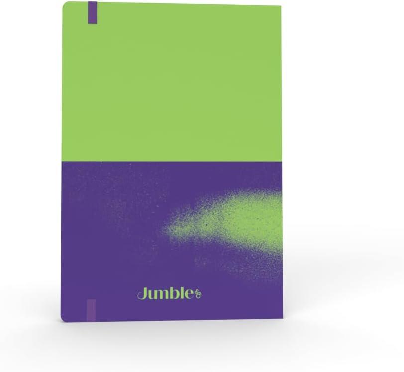 image:imageJumble amp Co Chaos amp Control A5 Ruled Notebook Organisation amp Inspiration 100 Recycled Paper PurplePinkGreen Purple