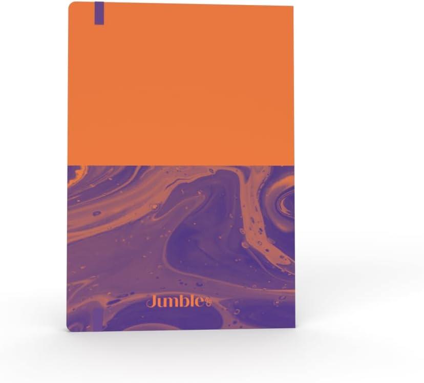 image:imageJumble amp Co Chaos amp Control A5 Ruled Notebook Organisation amp Inspiration 100 Recycled Paper PurplePinkOrange Purple