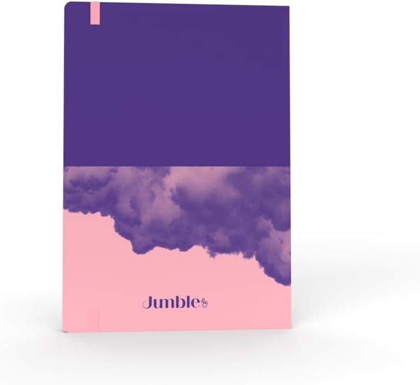 image:imageJumble amp Co Chaos amp Control A5 Ruled Notebook Organisation amp Inspiration 100 Recycled Paper PurplePinkPurple Pink