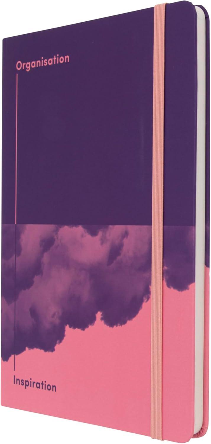 image:imageJumble amp Co Chaos amp Control A5 Ruled Notebook Organisation amp Inspiration 100 Recycled Paper PurplePinkPurple Pink