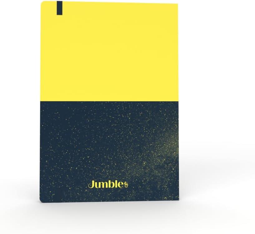 image:imageJumble amp Co Chaos amp Control A5 Ruled Notebook Organisation amp Inspiration 100 Recycled Paper PurplePinkYellow Black