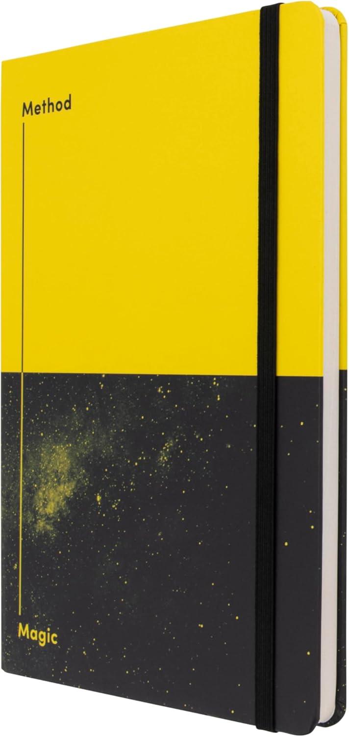 image:imageJumble amp Co Chaos amp Control A5 Ruled Notebook Organisation amp Inspiration 100 Recycled Paper PurplePinkYellow Black