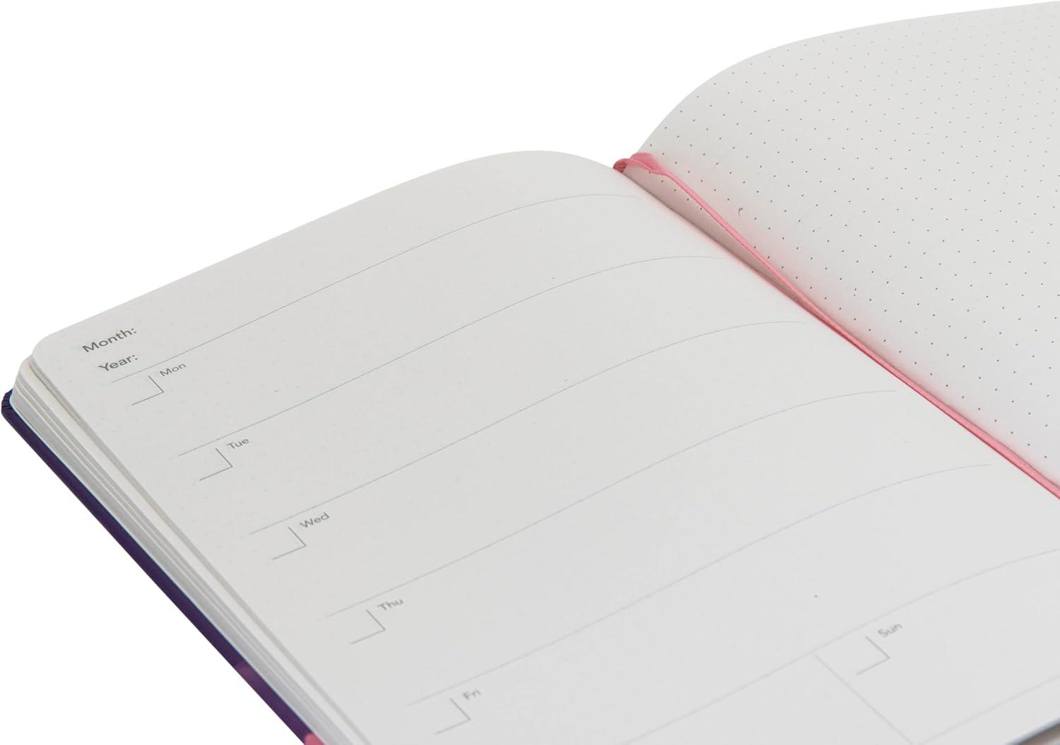image:imageJumble amp Co Dates amp Dreams A5 Undated Week to View Diary Organisation amp Inspiration 100 Recycled Paper PurplePinkPurple Pink