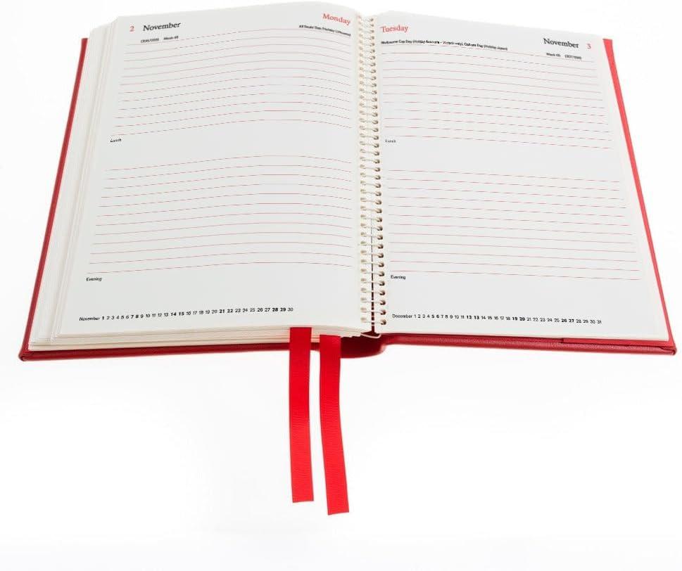 image:imageThe Economist 2026 Desk Diary DayaPage Planner Red