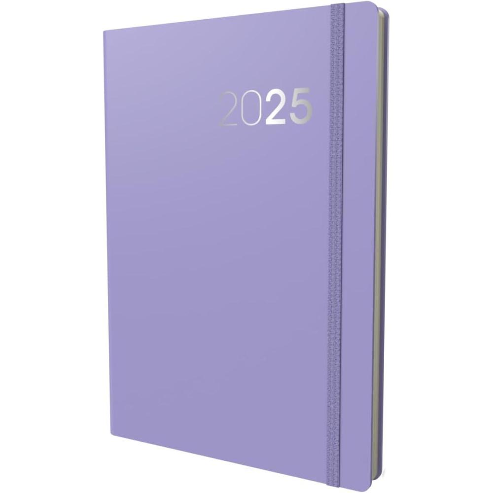 image:imageCollins Legacy 2025 Planner A4 Day To Page Diary with Appointments Black CL419925 Professional Daily Planner with Soft Touch CoverLilac