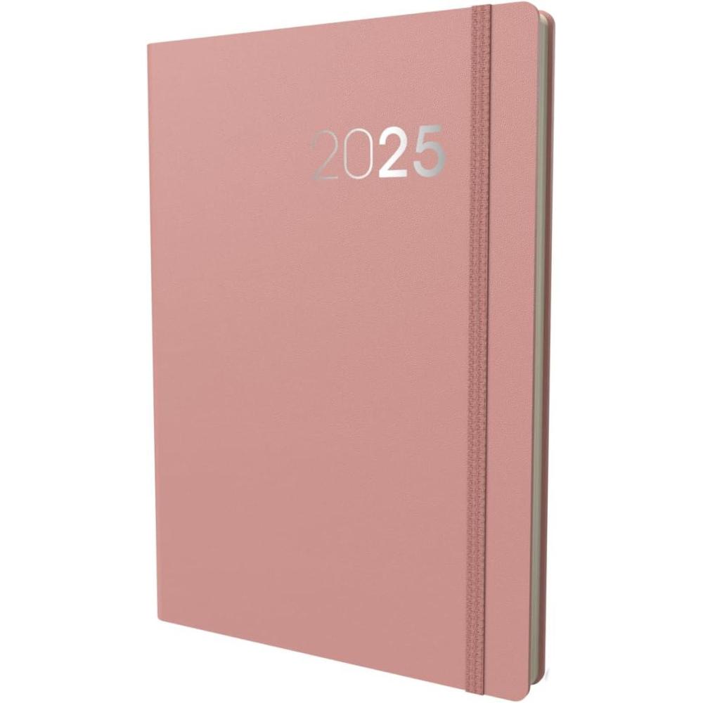 image:imageCollins Legacy 2025 Planner A4 Day To Page Diary with Appointments Black CL419925 Professional Daily Planner with Soft Touch CoverPink