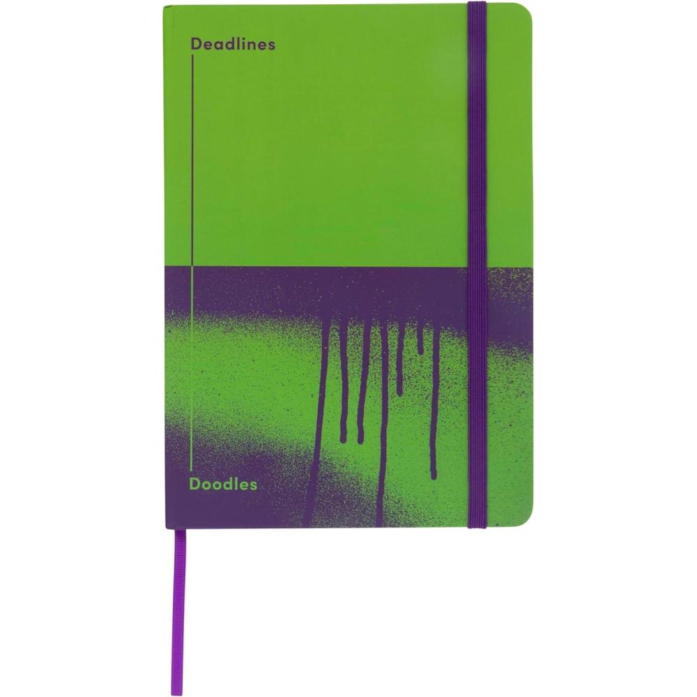 image:imageJumble amp Co Chaos amp Control A5 Ruled Notebook Organisation amp Inspiration 100 Recycled Paper PurplePinkGreen Purple