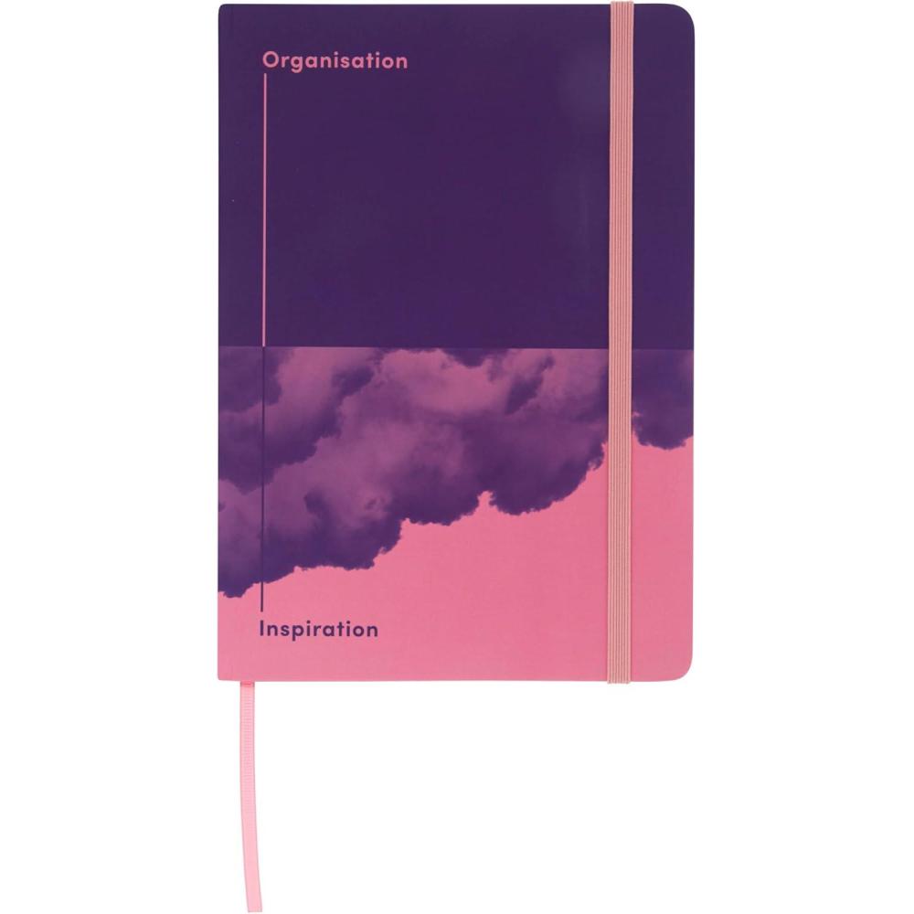 image:imageJumble amp Co Chaos amp Control A5 Ruled Notebook Organisation amp Inspiration 100 Recycled Paper PurplePinkPurple Pink