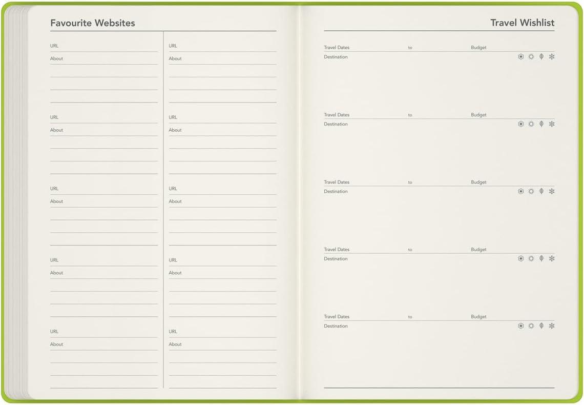 image:imageCollins Affirmation 14 Month Planner July 2025August 2026 WeektoView Diary A5 Hard Cover Green