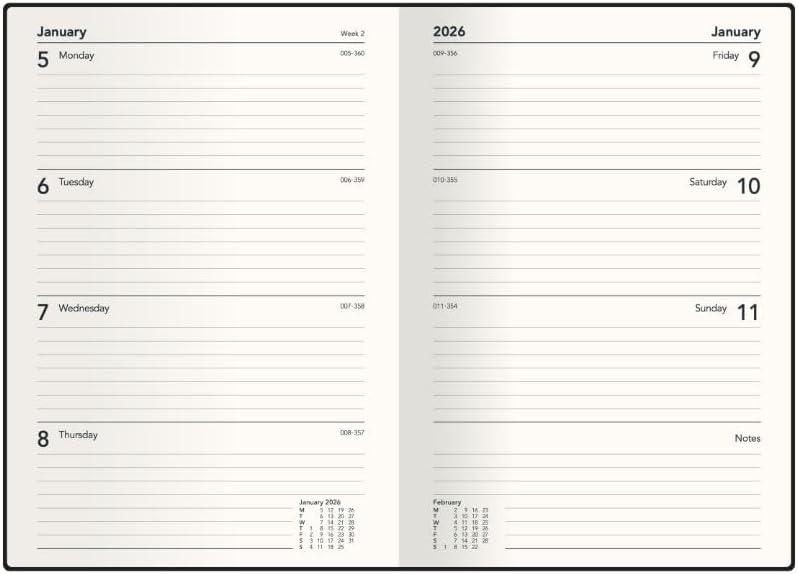 image:imageCollins Affirmation 14 Month Planner July 2025August 2026 WeektoView Diary A5 Hard Cover Green