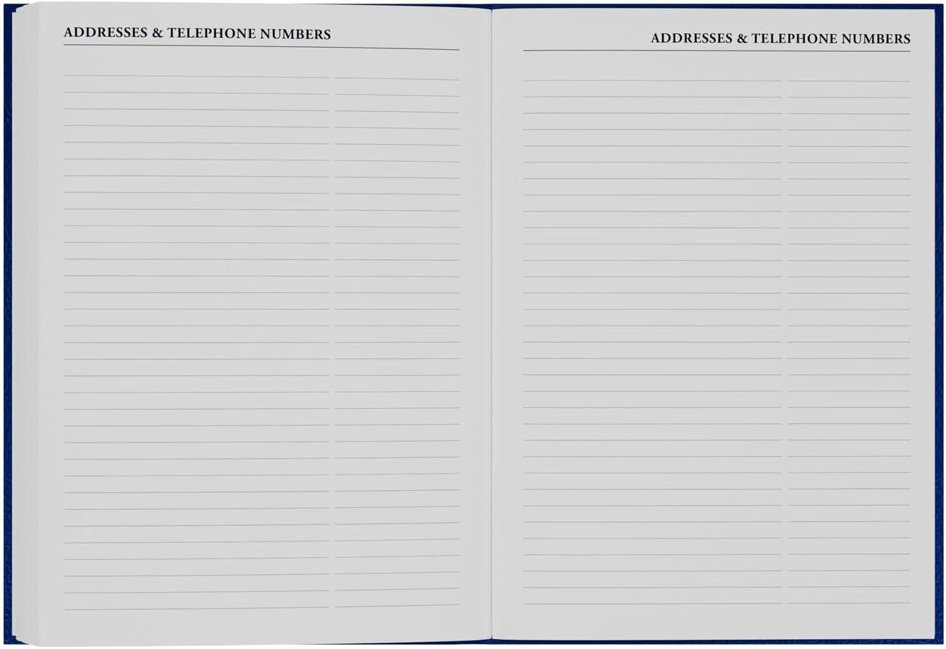 image:imageCollins Desk 13 Month MidAcademic Year Planner July 2025July 202644M602526 DaytoPage Appointments Diary A4 Hard Cover BlueBlack