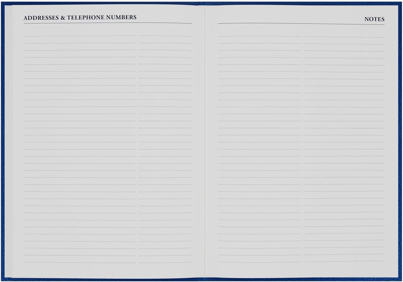image:imageCollins Desk 13 Month MidAcademic Year Planner July 2025July 202644M602526 DaytoPage Appointments Diary A4 Hard Cover BlueBlack