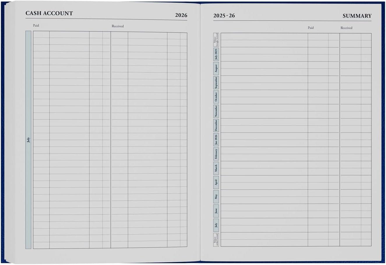 image:imageCollins Desk 13 Month MidAcademic Year Planner July 2025July 202644M602526 DaytoPage Appointments Diary A4 Hard Cover BlueBlack
