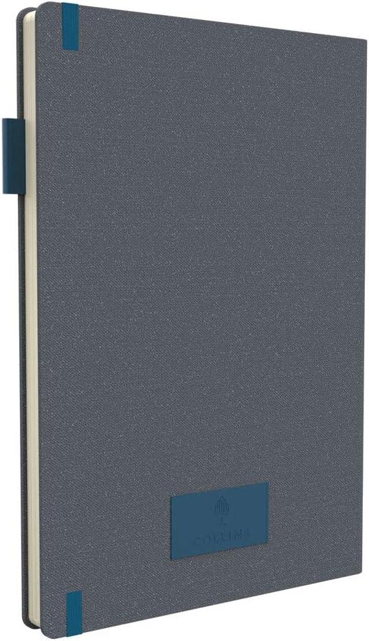 image:imageCollins Gaia Ruled Journal Fabric Cover Notebook for Office Home School Business Writing A5 Size Soft Cover Journal with Feint Ruled Pages for Note Taking Journaling