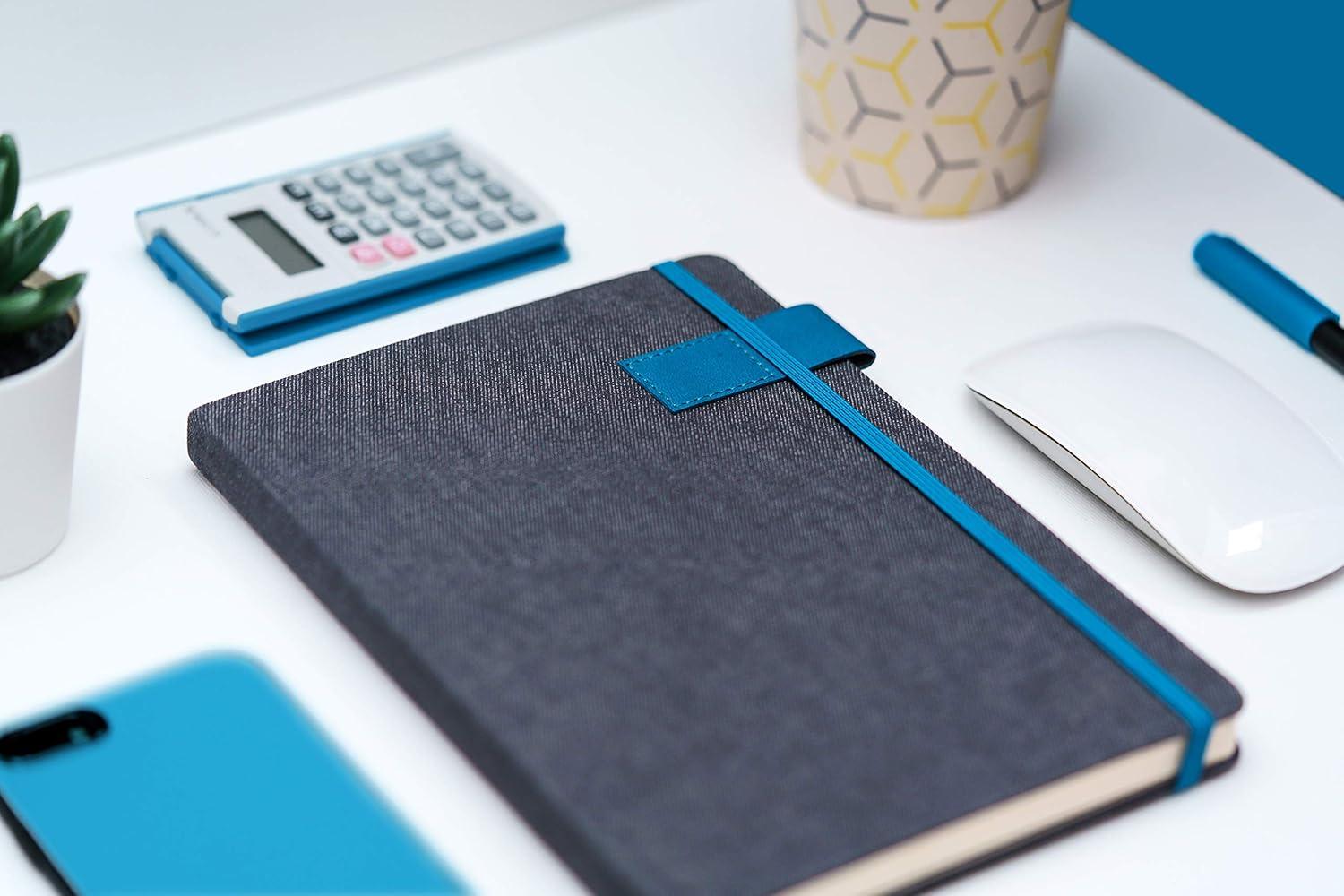 image:imageCollins Gaia Ruled Journal Fabric Cover Notebook for Office Home School Business Writing A5 Size Soft Cover Journal with Feint Ruled Pages for Note Taking Journaling