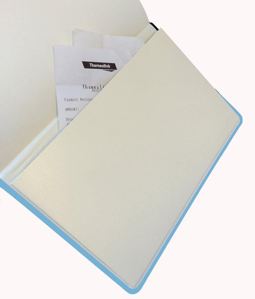 image:imageCollins Legacy A5 Hard Cover Notebook 240 80gsm Ruled Pages Light Blue Cover