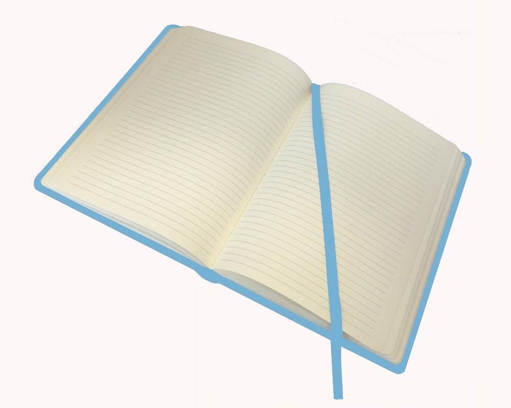 image:imageCollins Legacy A5 Hard Cover Notebook 240 80gsm Ruled Pages Light Blue Cover