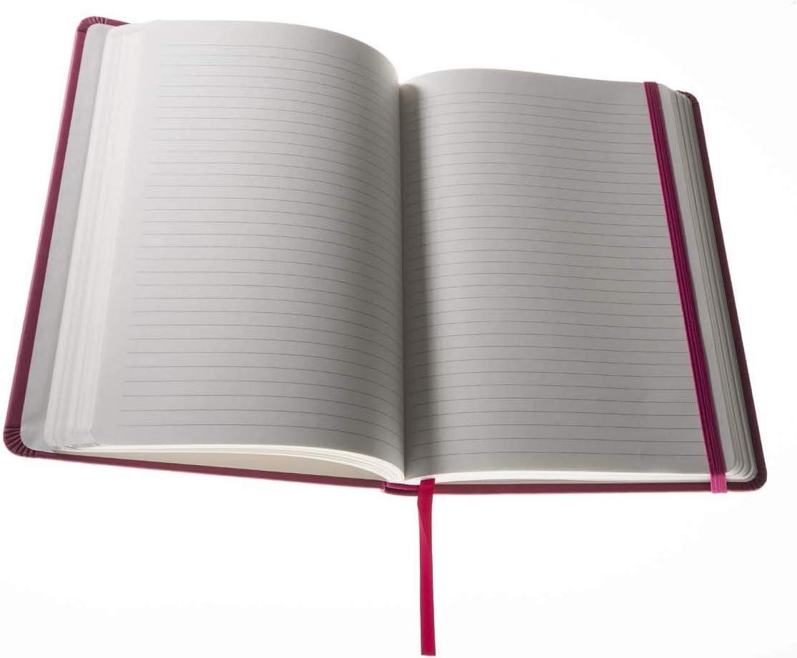 image:imageCollins Legacy A5 Hard Cover Notebook 240 80gsm Ruled Pages Pink Cover