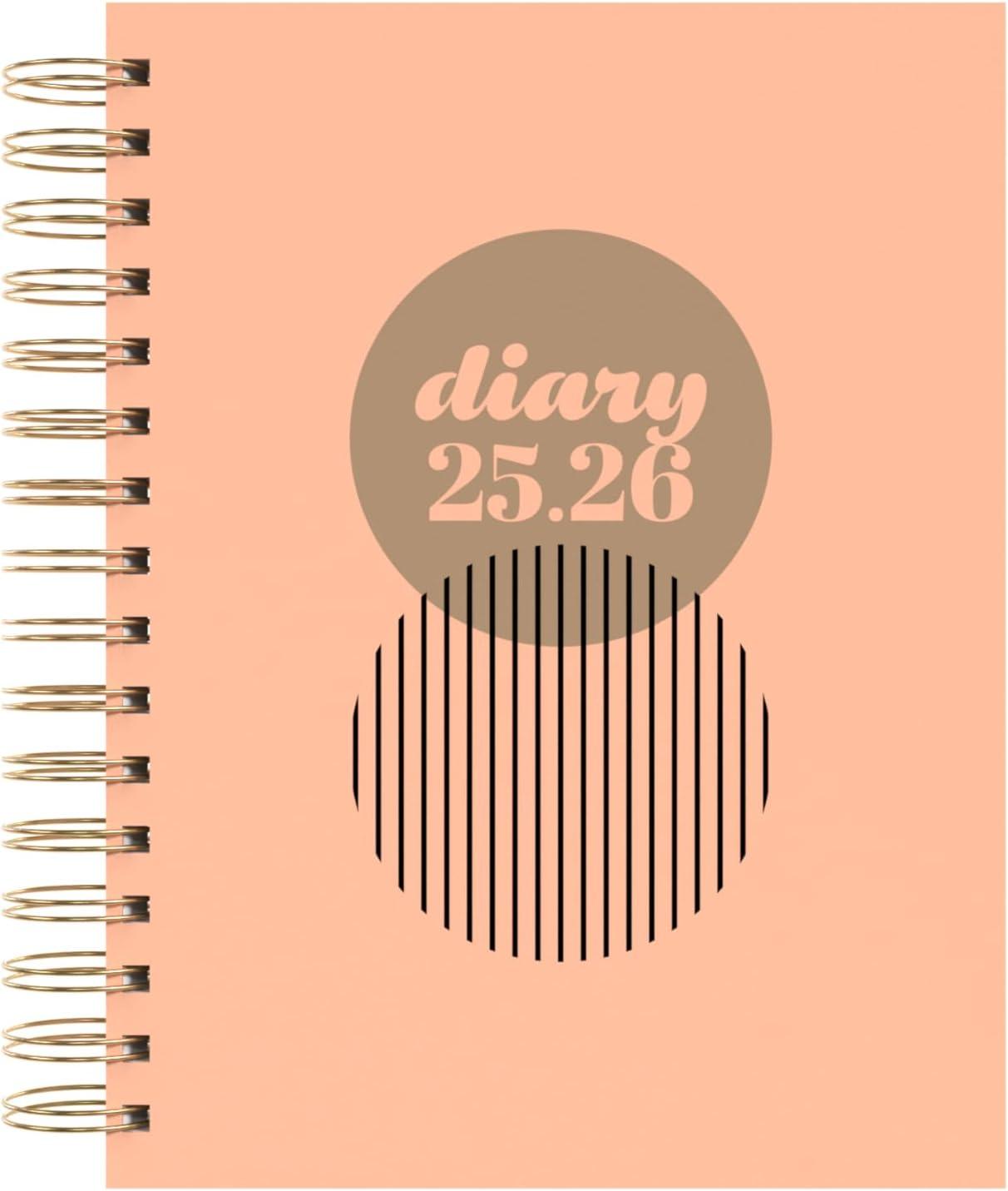 image:imageCollins Scandi 14 Month Planner July 2025August 2026 DaytoPage Diary A5 Hard Cover PeachPink