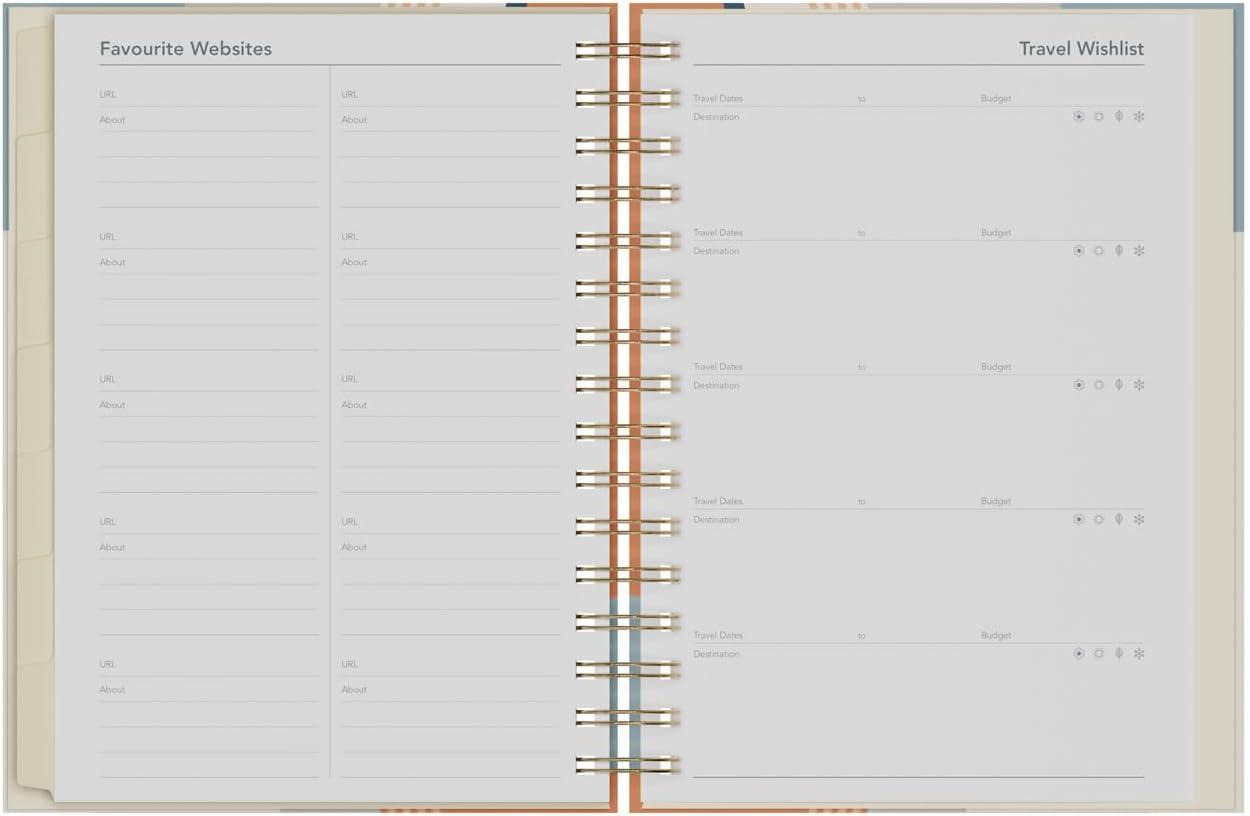 image:imageCollins Scandi 14 Month Planner July 2025August 2026 DaytoPage Diary A5 Hard Cover PeachPink