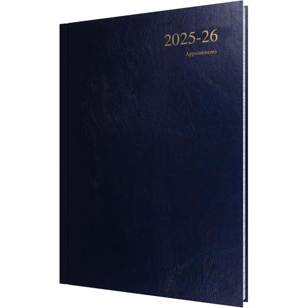 image:imageCollins Essentials 12 Month MidAcademic Year Planner July 2025July 2026 WeektoView Appointments Diary A5 Hard Cover RedDark Blue