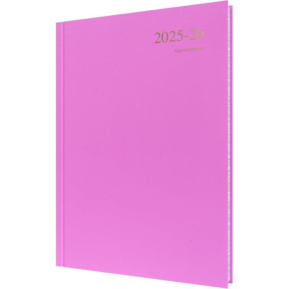 image:imageCollins Essentials 12 Month MidAcademic Year Planner July 2025July 2026 WeektoView Appointments Diary A5 Hard Cover RedPink