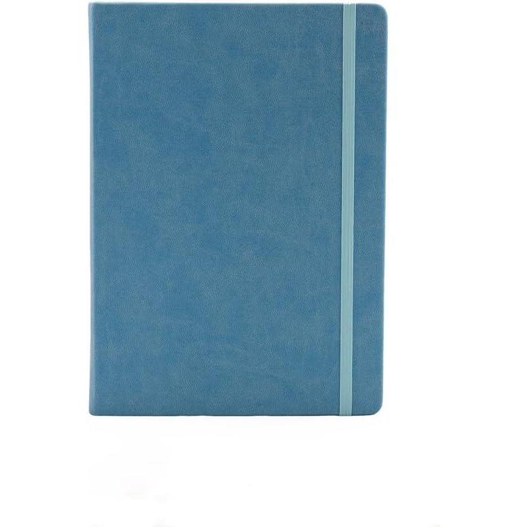image:imageCollins Legacy A5 Hard Cover Notebook 240 80gsm Ruled Pages Light Blue Cover