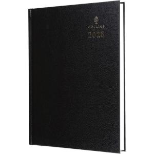 image:imageCollins  Desk  2026 12 Month Calendar Year Planner DayToPage Diary A4 Hard Cover  Black 449926