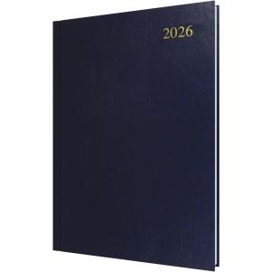 image:imageCollins  Essential  2026 12 Month Calendar Year Planner DayToPage Diary A4 Hard Cover  Dark Blue ESSA416526