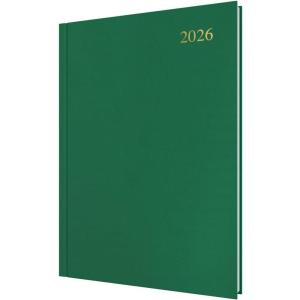 image:imageCollins  Essential  2026 12 Month Calendar Year Planner DayToPage Diary A4 Hard Cover  Green ESSA415226