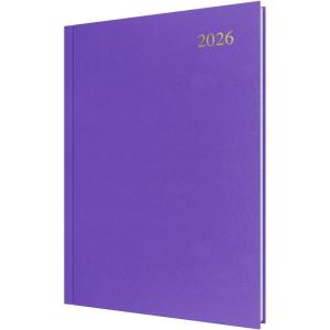 image:imageCollins  Essential  2026 12 Month Calendar Year Planner DayToPage Diary A4 Hard Cover  Purple ESSA415526