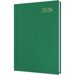 image:imageCollins  Essential  2026 12 Month Calendar Year Planner DayToPage Diary A5 Hard Cover  Green ESSA515226