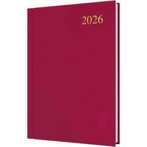 image:imageCollins  Essential  2026 12 Month Calendar Year Planner DayToPage Diary A5 Hard Cover  Maroon ESSA517826