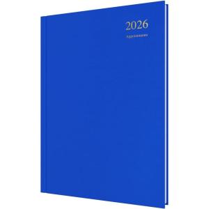 image:imageCollins  Essential  2026 12 Month Calendar Year Planner DayToPage with 12 Hourly Appointments Diary A4 Hard Cover  Blue ESSA41A6026