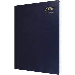 image:imageCollins  Essential  2026 12 Month Calendar Year Planner DayToPage with 12 Hourly Appointments Diary A4 Hard Cover  Dark Blue ESSA41A6526