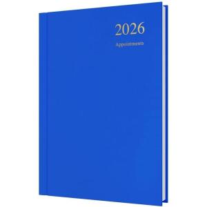 image:imageCollins  Essential  2026 12 Month Calendar Year Planner DayToPage with 12 Hourly Appointments Diary A5 Hard Cover  Blue ESSA51A6026