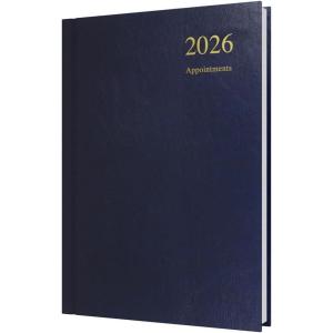 image:imageCollins  Essential  2026 12 Month Calendar Year Planner DayToPage with 12 Hourly Appointments Diary A5 Hard Cover  Dark Blue ESSA51A6526