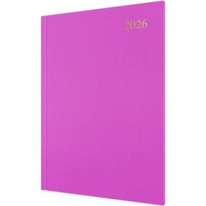image:imageCollins  Essential  2026 12 Month Calendar Year Planner WeekToView Diary A4 Hard Cover  Pink ESSA435026