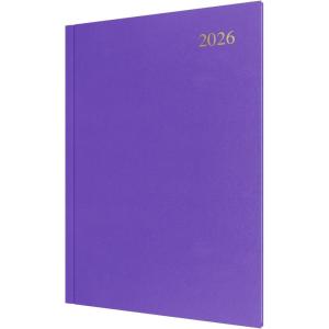 image:imageCollins  Essential  2026 12 Month Calendar Year Planner WeekToView Diary A4 Hard Cover  Purple ESSA435526